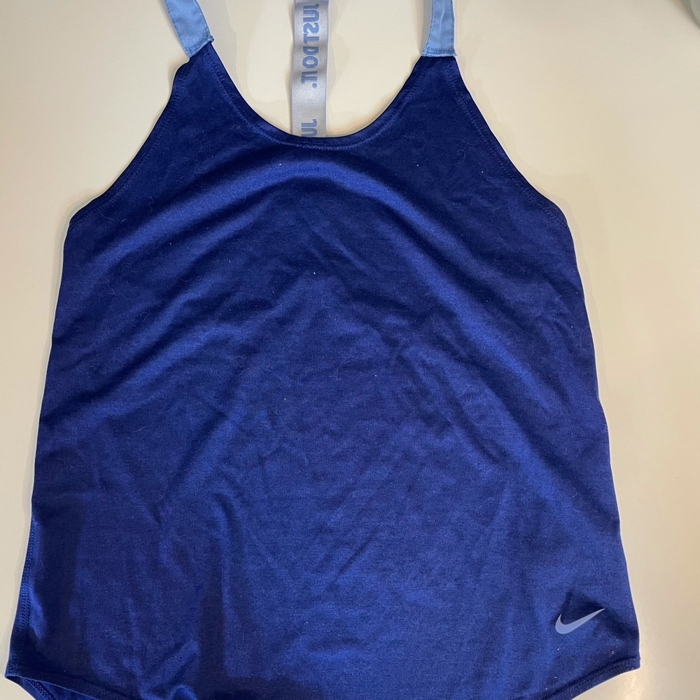 Nike blue workout top